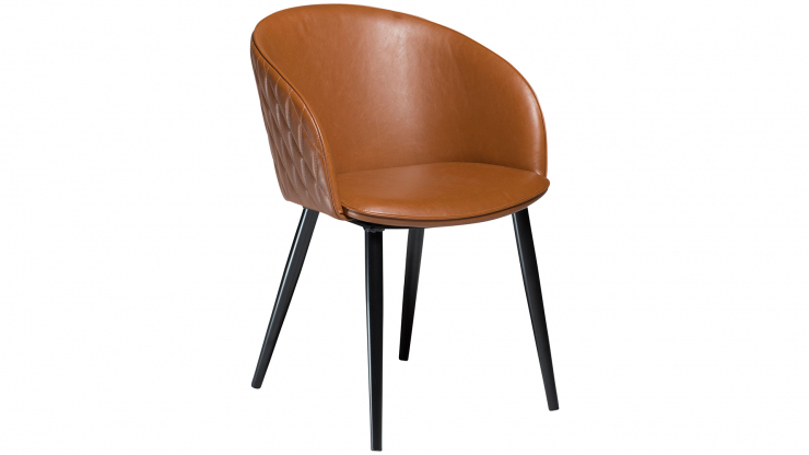 Dual stol svart/ljusbrunt konstlder i gruppen Mbler / Sittmbler / Matplatsstolar hos Trosa Mbler (DF-100800670)