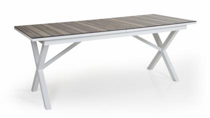 Hillmond matbord vit/natur 240cm