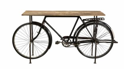 Cykel avlastningsbord rustik tr/jrn
