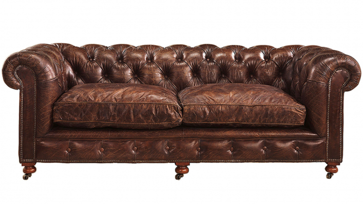 Kensington soffa 2,5-sits lder VLC i gruppen Vintage / Sittmbler / Soffor hos Trosa Mbler (AW-04-09912)