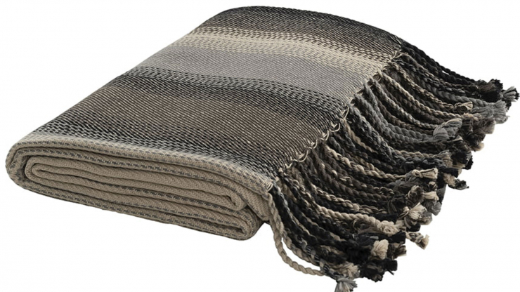 Adonis stripe brown pld 180x130cm i gruppen Inredning / Textil / Pldar hos Trosa Mbler (AW-60-71093)