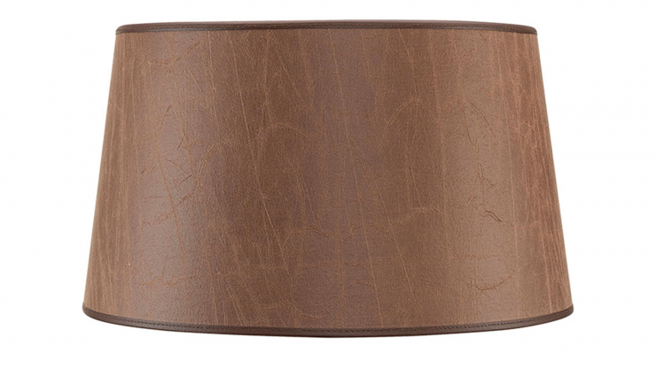 Classic lampskrm leather brown large i gruppen Inredning / Belysning / Lampskrmar hos Trosa Mbler (AW-82-60008-12)