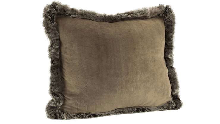 Grey bear velboa kuddfodral 50x50cm i gruppen Inredning / Textil / Fuskpls hos Trosa Mbler (AW-A-7-1433)