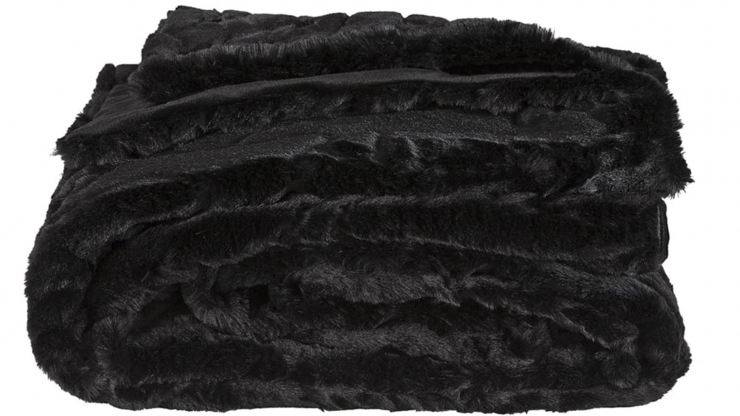 Celine black pld fuskpls 260x150cm i gruppen Inredning / Textil / Fuskpls hos Trosa Mbler (AW-A-7-279)