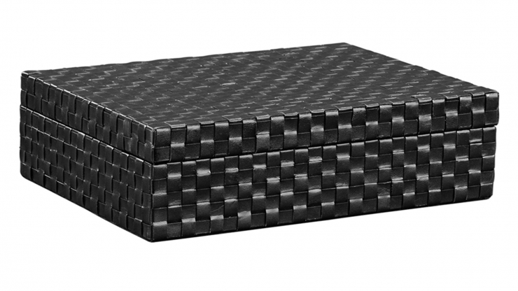 Fuego box dekoration svart lder i gruppen Inredning / Dekoration / Deco hos Trosa Mbler (AW06-34019)