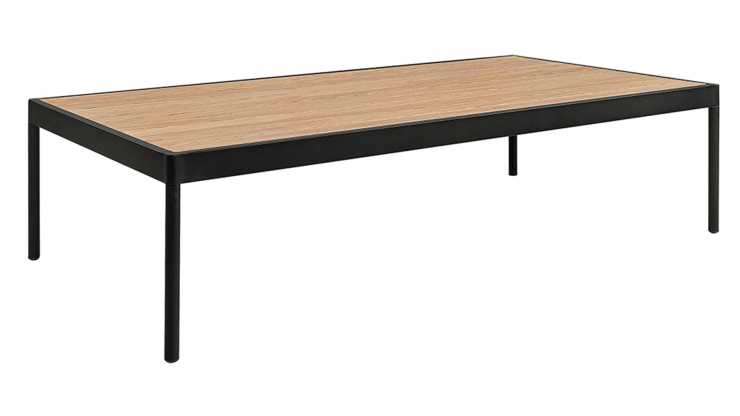 Estepona soffbord svart/teak 160cm i gruppen Utembler / Artwood utembler / Soffbord  hos Trosa Mbler (AW12-01412)
