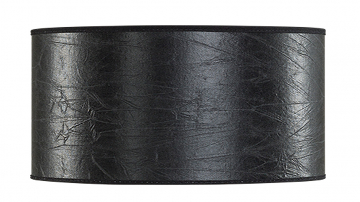 Cylinder lampskrm leather black large i gruppen Inredning / Belysning / Lampskrmar hos Trosa Mbler (AW82-60001-39)