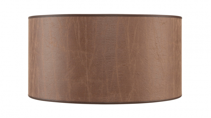 Cylinder lampskrm leather brown medium i gruppen Inredning / Belysning / Lampskrmar hos Trosa Mbler (AW82-60002-12)