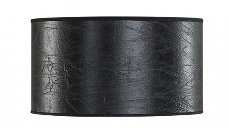 Cylinder lampskrm leather black medium i gruppen Inredning / Belysning / Lampskrmar hos Trosa Mbler (AW82-60002-39)