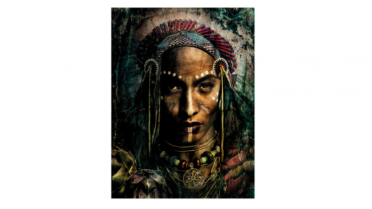 Indian portrait tavla 100x150cm i gruppen Inredning / Dekoration / Tavlor hos Trosa Mbler (AWGN8348-100)