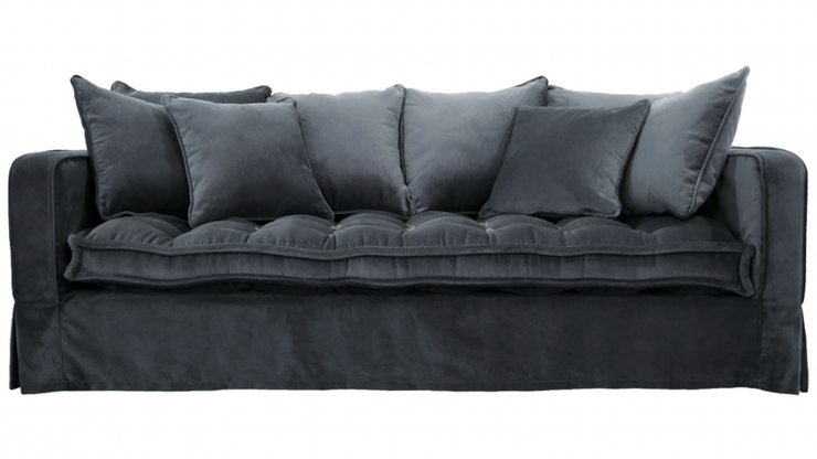 Greenwich soffa 3-sits velvet iron grey i gruppen Mbler / Soffor / 3-sits soffor hos Trosa Mbler (Artwood_7328-V065)