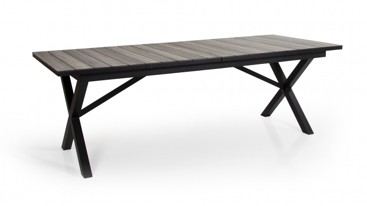 Hillmond matbord svart/natur 240cm i gruppen Utembler / Bord / Matbord hos Trosa Mbler (BR2646-80-26)