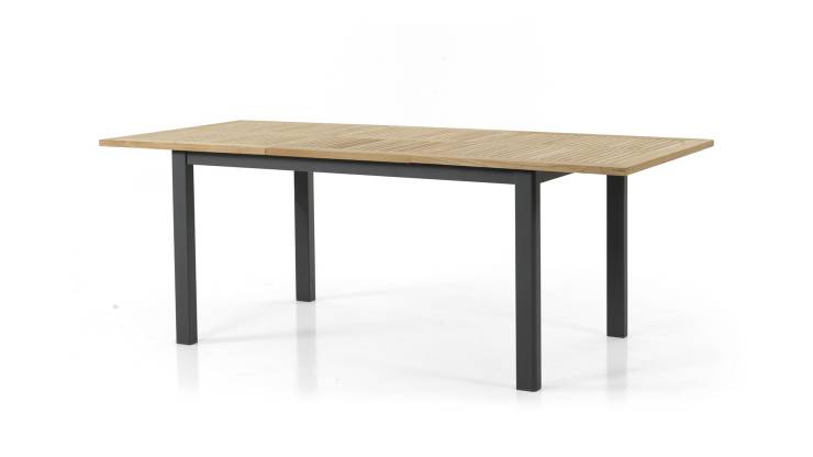 Lyon matbord svart/teak 152cm i gruppen Utembler / Bord / Matbord hos Trosa Mbler (Brafab_4741-8)