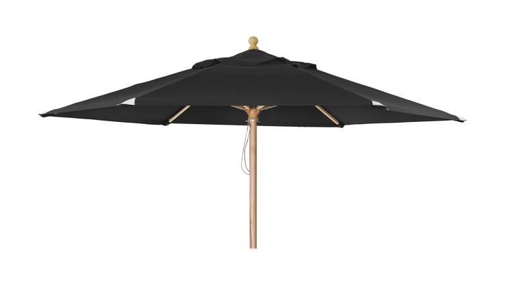 Reggio parasoll svart 300cm i gruppen Utembler / Solskydd / Parasoll hos Trosa Mbler (Brafab_8845-8)