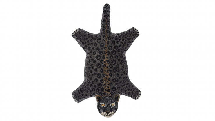 Leopard matta svart 90x150cm i gruppen Inredning / Mattor / Barnmattor hos Trosa Mbler (CC-LESM)