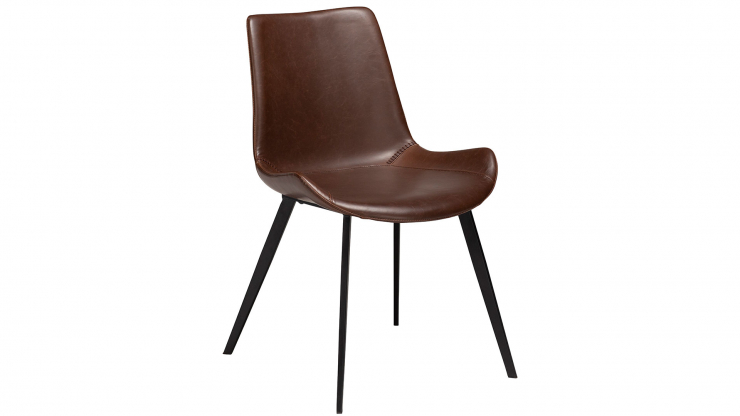 Hype stol svart/mrkbrunt konstlder i gruppen Mbler / Sittmbler / Matplatsstolar hos Trosa Mbler (DF-100300380)