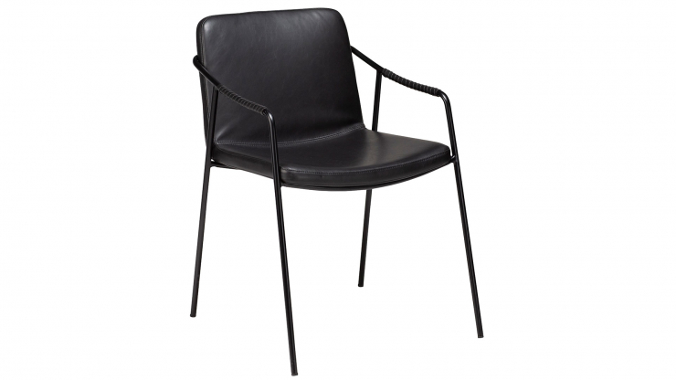 Boto stol svart/svart konstlder i gruppen Mbler / Sittmbler / Matplatsstolar hos Trosa Mbler (DF-100310300)