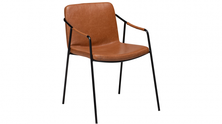Boto stol svart/ljusbrunt konstlder i gruppen Mbler / Sittmbler / Matplatsstolar hos Trosa Mbler (DF-100310301)
