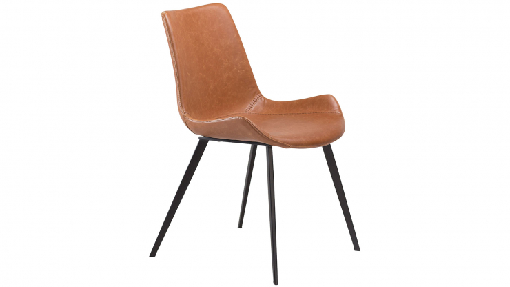 Hype stol svart/ljusbrunt konstlder i gruppen Mbler / Sittmbler / Matplatsstolar hos Trosa Mbler (DF-100690620)