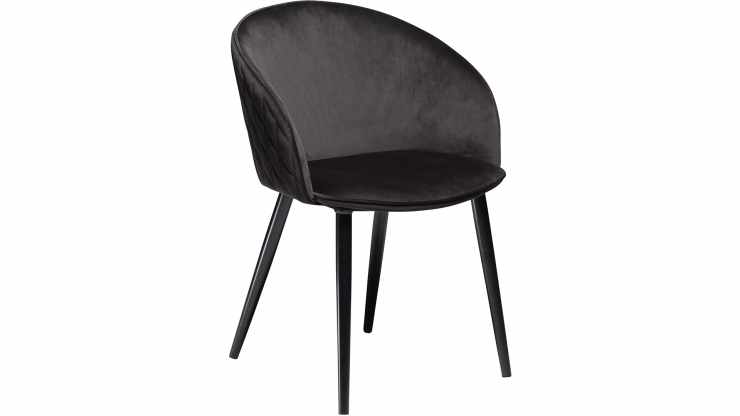 Dual stol svart/svart sammet i gruppen Mbler / Sittmbler / Matplatsstolar hos Trosa Mbler (DF-100800600)