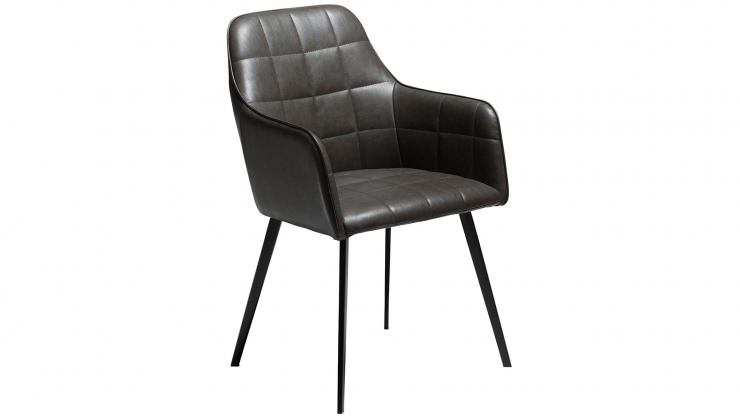 Embrace stol svart/gr konstlder i gruppen Mbler / Sittmbler / Matplatsstolar hos Trosa Mbler (DF-100801530)