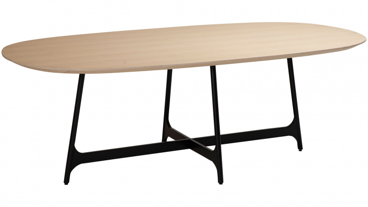 Ooid matbord ovalt svart/ek i gruppen Mbler / Bord / Matbord hos Trosa Mbler (DF-400900100)
