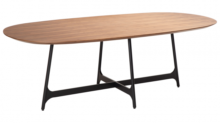 Ooid matbord ovalt svart/valnt i gruppen Mbler / Bord / Matbord hos Trosa Mbler (DF-400900101)