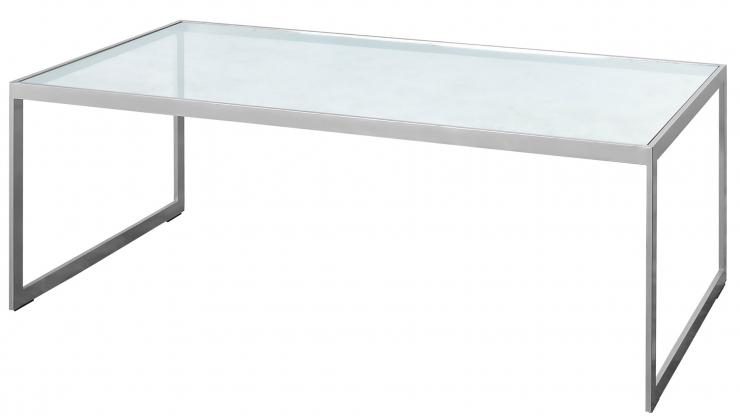 Square 2000 soffbord silver/glas 122cm i gruppen Mbler / Bord / Soffbord hos Trosa Mbler (ENG-4390GL)