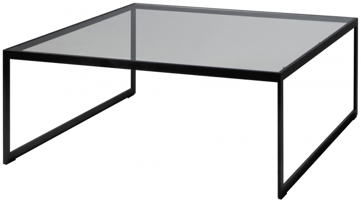 Square 2000 soffbord svart/glas 102cm i gruppen Mbler / Bord / Soffbord hos Trosa Mbler (ENG-4491GL)