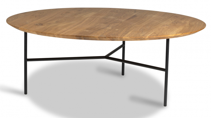 Tribeca soffbord oljad rustik ek/svart 110cm i gruppen Mbler / Bord / Soffbord hos Trosa Mbler (MA-1343D6110)
