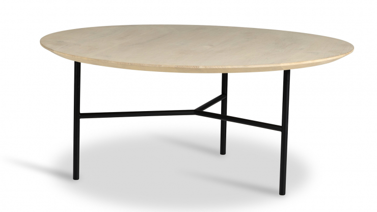 Tribeca soffbord spad rustik ek/svart 80cm i gruppen Mbler / Bord / Soffbord hos Trosa Mbler (MA-1343D680)
