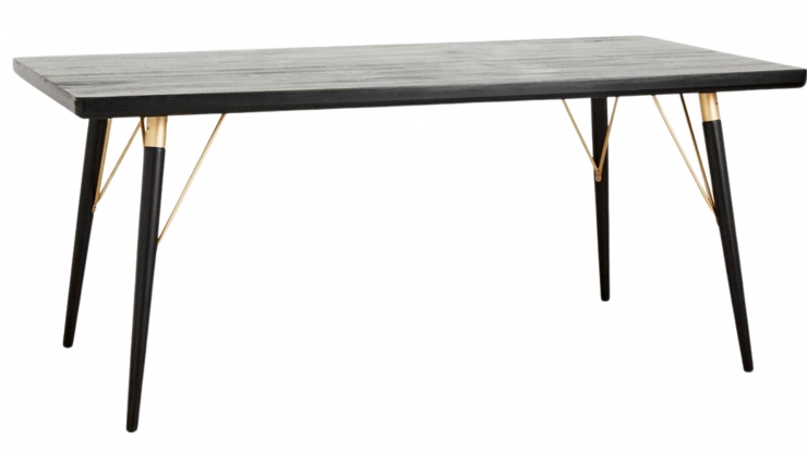 Black matbord svart/guld 180cm i gruppen Mbler / Bord / Matbord hos Trosa Mbler (NO-6943)