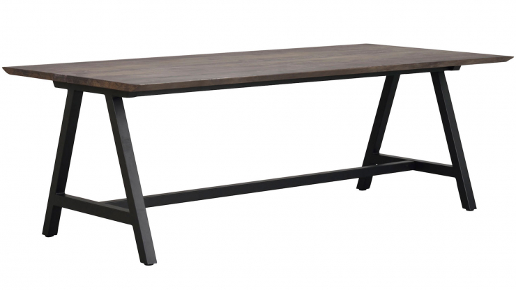 Carradale matbord brun/svart a-ben 220cm i gruppen Mbler / Bord / Matbord hos Trosa Mbler (ROW-120341)