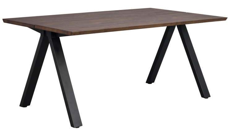 Carradale matbord brun/svart v-ben 170cm i gruppen Mbler / Bord / Matbord hos Trosa Mbler (ROW-120881)