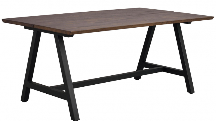 Carradale matbord brun/svart a-ben 170cm i gruppen Mbler / Bord / Matbord hos Trosa Mbler (ROW-120885)