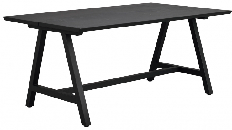 Carradale matbord svart a-ben 170cm i gruppen Mbler / Bord / Matbord hos Trosa Mbler (ROW-120886)