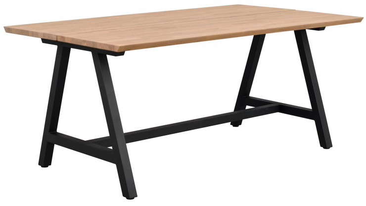 Carradale matbord ek/svart a-ben 170cm i gruppen Mbler / Bord / Matbord hos Trosa Mbler (ROW-120887)