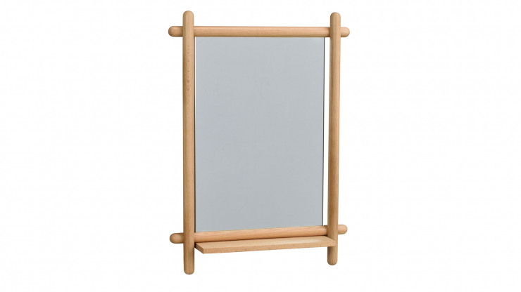 Milford spegel med hylla ek i gruppen Inredning / Dekoration / Speglar hos Trosa Mbler (ROW119503)
