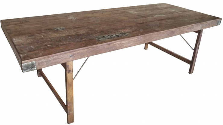 Frida rustikt matbord tervunnet tr 220cm i gruppen Vintage / Bord / Matbord hos Trosa Mbler (SN-111110)