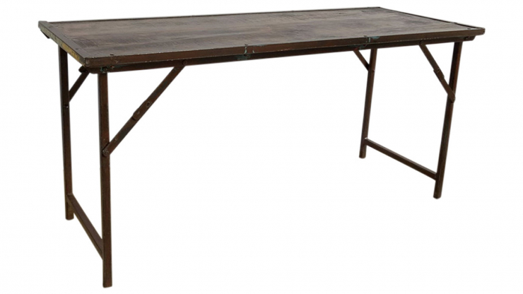 Wille matbord rustik tr med patina/jrn i gruppen Vintage / Bord / Matbord hos Trosa Mbler (SN-141066)