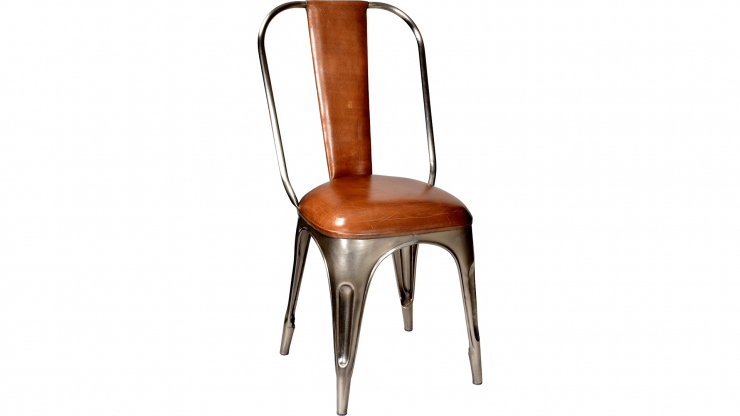 Industri stol shiny/brun stoppad sits i gruppen Vintage / Sittmbler / Stolar hos Trosa Mbler (TML-M01201)