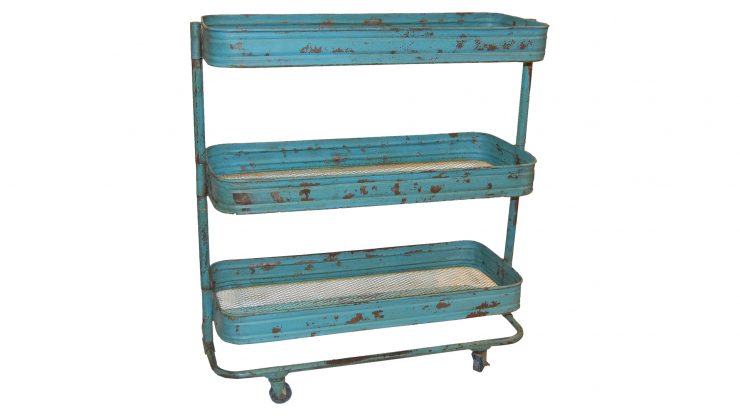 Blue sidobord vagn i gruppen Vintage / Bord / Smbord hos Trosa Mbler (TML-M070002A)