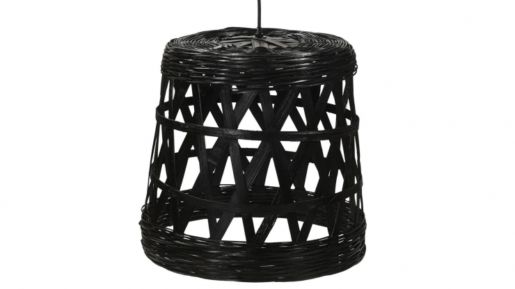 Tulda taklampa svart bambu medium i gruppen Vintage / Inredning / Belysning hos Trosa Mbler (TML-M08354)