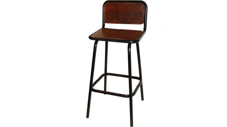 Helmer barstol tervunnen tr/metall i gruppen Vintage / Sittmbler / Barstolar hos Trosa Mbler (TML-SG110007)