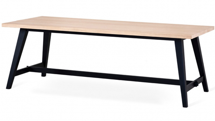 Bedrock matbord svart/vitoljad 220cm i gruppen Mbler / Bord / Matbord hos Trosa Mbler (TO-200000)