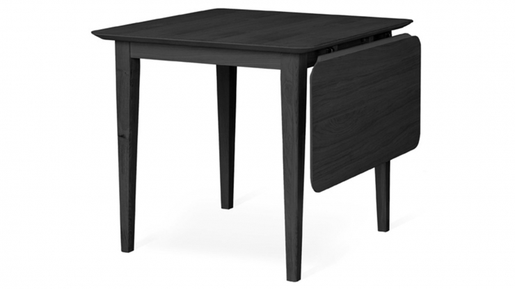 Ella matbord med klaff svart 80x80cm i gruppen Mbler / Bord / Matbord hos Trosa Mbler (TO-213402)