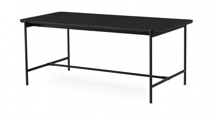 Cane matbord svartbetsad ek 210cm i gruppen Mbler / Bord / Matbord hos Trosa Mbler (TO2010001)