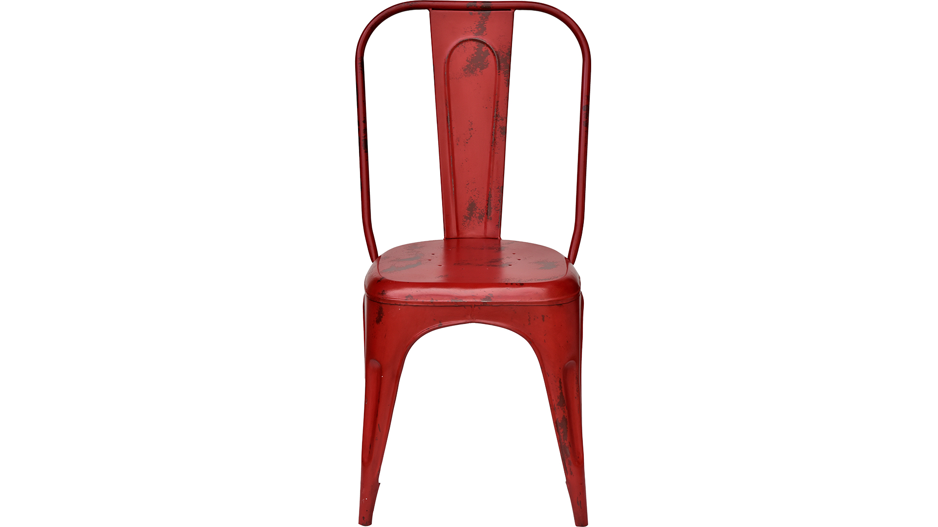Besætte tilskadekomne Fortryd Industri stol röd metall