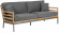 Zalongo soffa 3-sits teak/gr