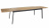 Naos matbord svart/teak 220-320cm